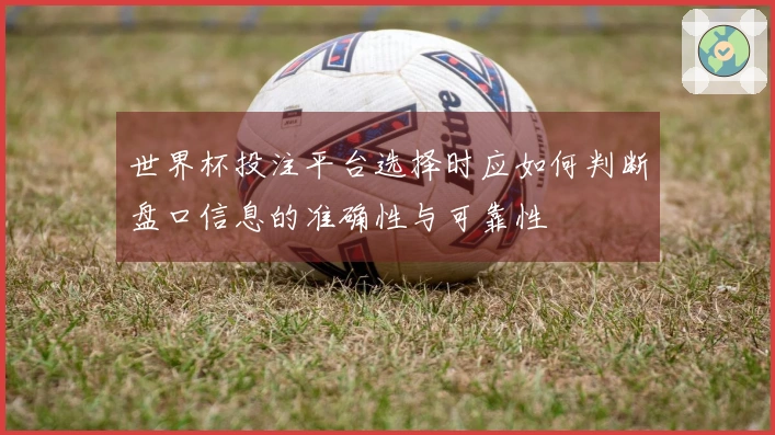 世界杯投注平台选择时应如何判断盘口信息的准确性与可靠性