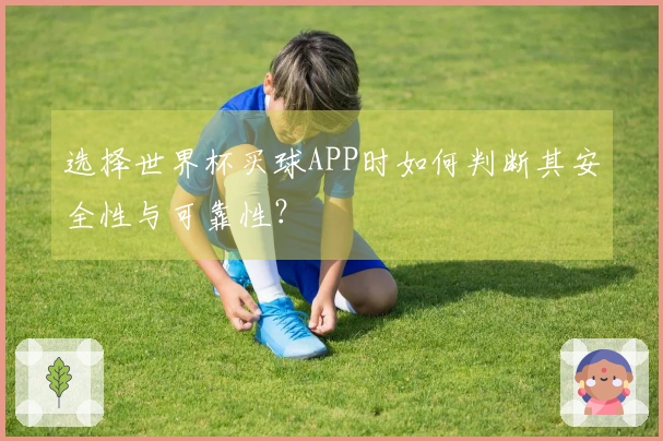 选择世界杯买球APP时如何判断其安全性与可靠性？